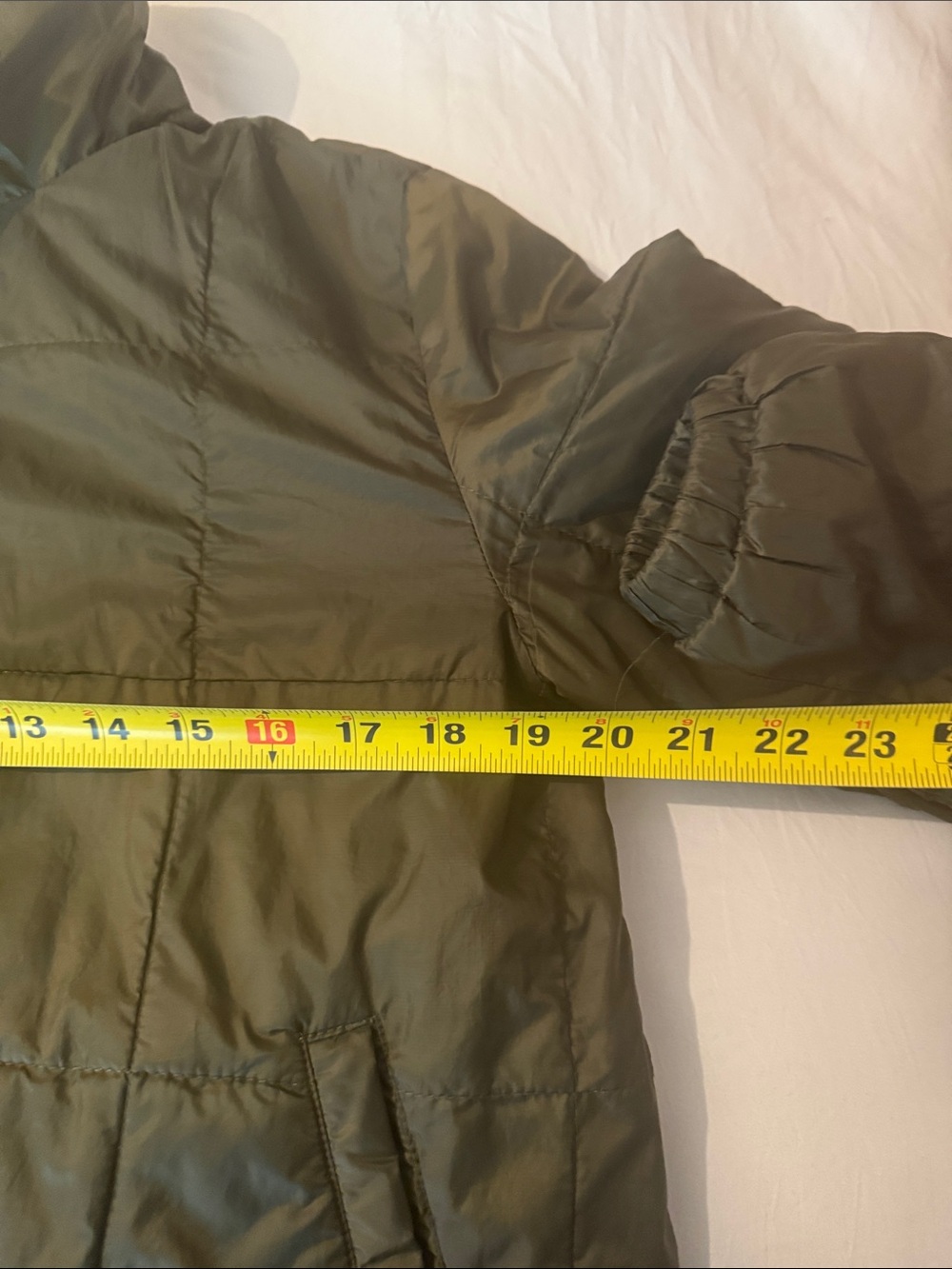 Madewell Olive Green Puffer Jacket - Picture 5 of 6